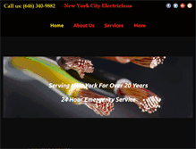 Tablet Screenshot of newyorkcityelectricians.us